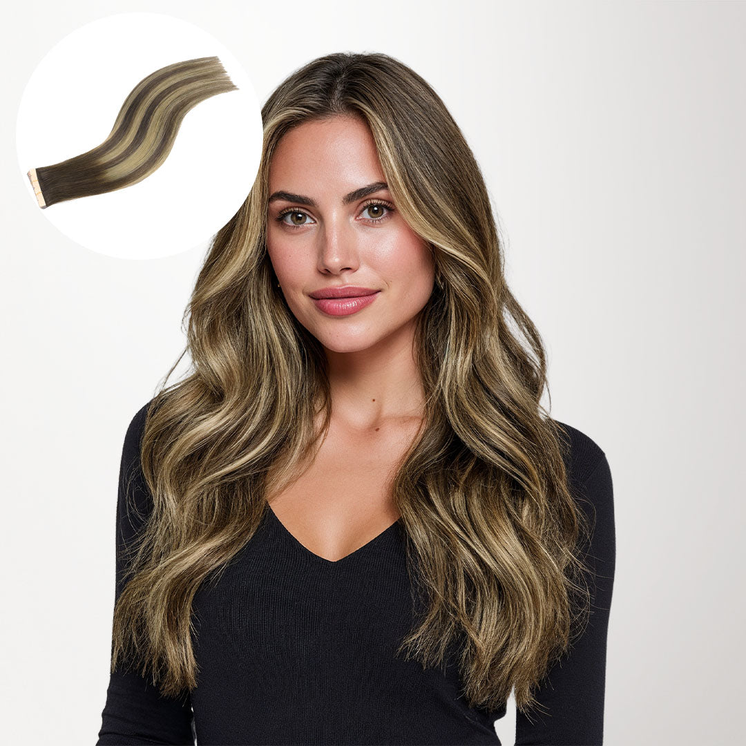 Caramel Blonde Balayage (4/27/4) Mini Tape-Ins 40g
