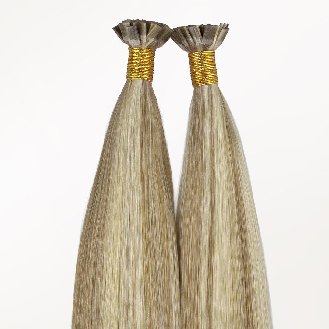 Light Blonde Highlights (16/22A) Flat Tip Hair Extensions 60g