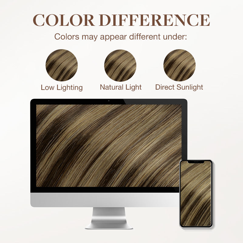 Caramel Blonde Balayage (4/27/4) Wire Hair Extensions (70g-110g)