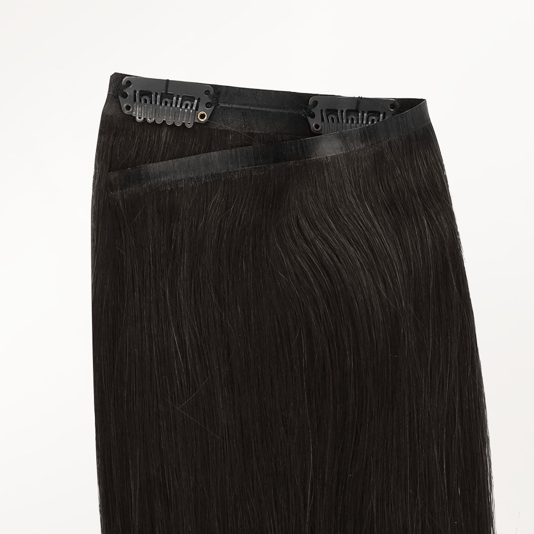 Dark Brown (2) Seamless Clip-Ins (130g-160g)