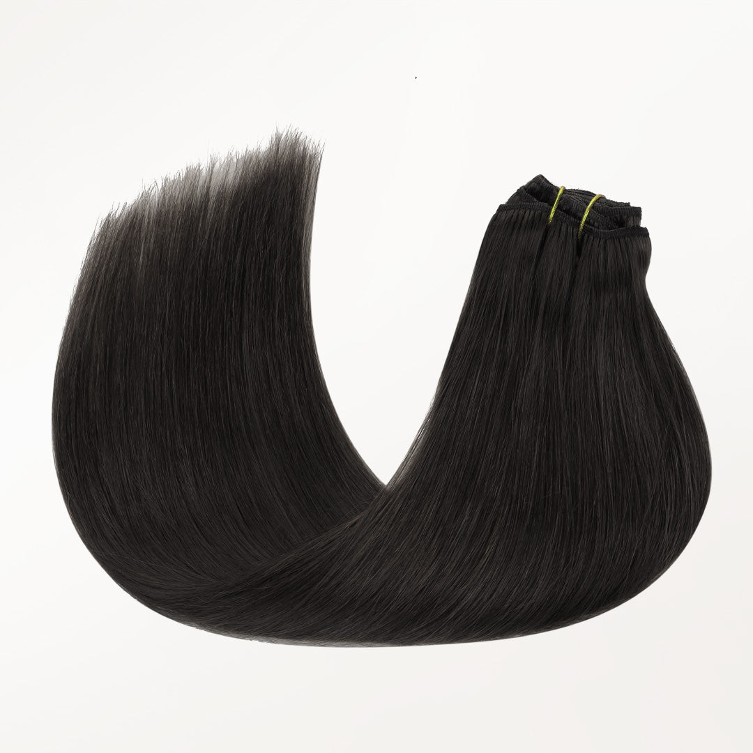 Natural Black (1B) Thick Classic Clip-Ins 150g [Clearance]