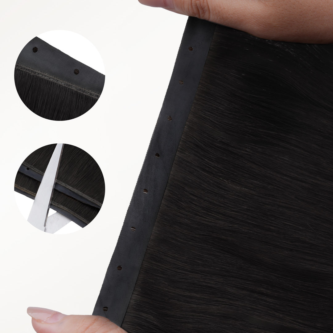 Jet Black (1) Butterfly Weft Hair Extensions (100g-150g)