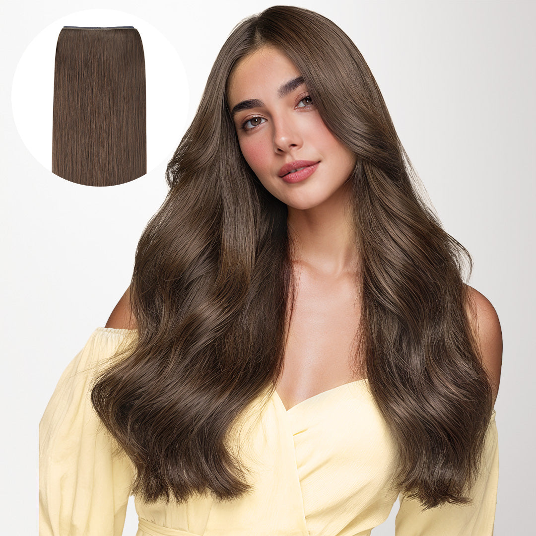 Chocolate Brown (4A) Butterfly Weft Hair Extensions (100g-150g)