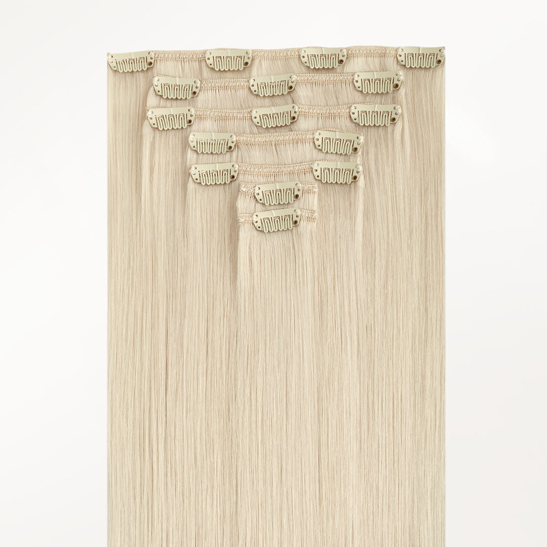 Platinum Blonde (60A) Classic Clip-Ins (120g-150g)