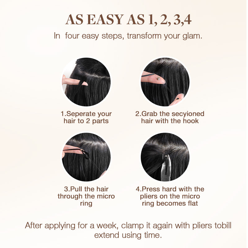 Caramel Blonde Balayage (4/27/4) I-Tip Hair Extensions 50g