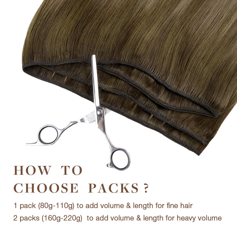 Bleach Blonde Balayage (3/8/613) Sew-In Weft Hair Extensions (80g-110g)