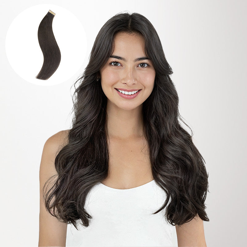 Tape-Ins Hair Extensions Black Tones