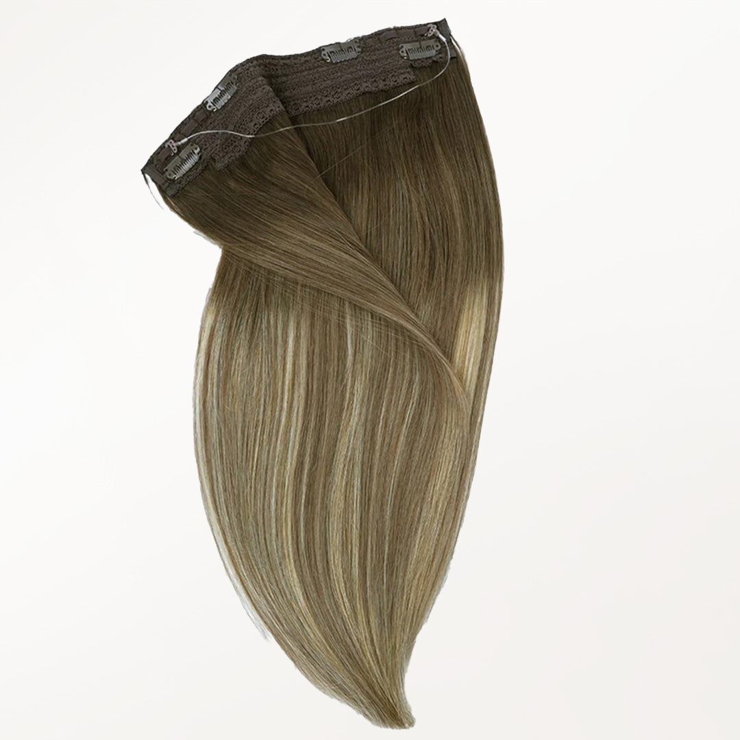 Bleach Blonde Balayage (3/8/613) Wire Hair Extensions (70g-110g)