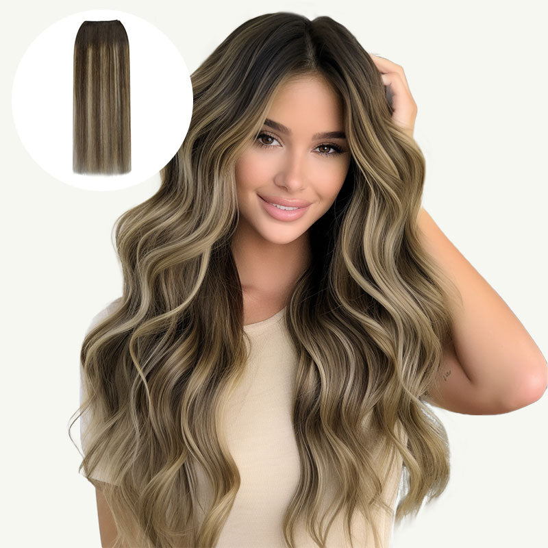 Honey Blonde Balayage (4/26/4) Sew-In Weft Hair Extensions (80g-110g)