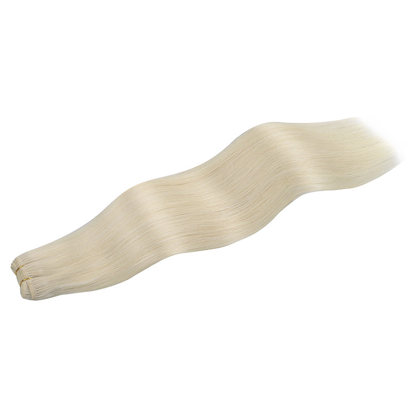 Platinum Blonde (60A) Sew-In Weft Hair Extensions (80g-110g)